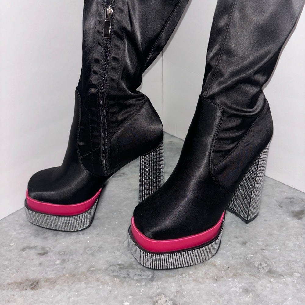 Azalea Wang Name Your Price Chunky Boot - image 5